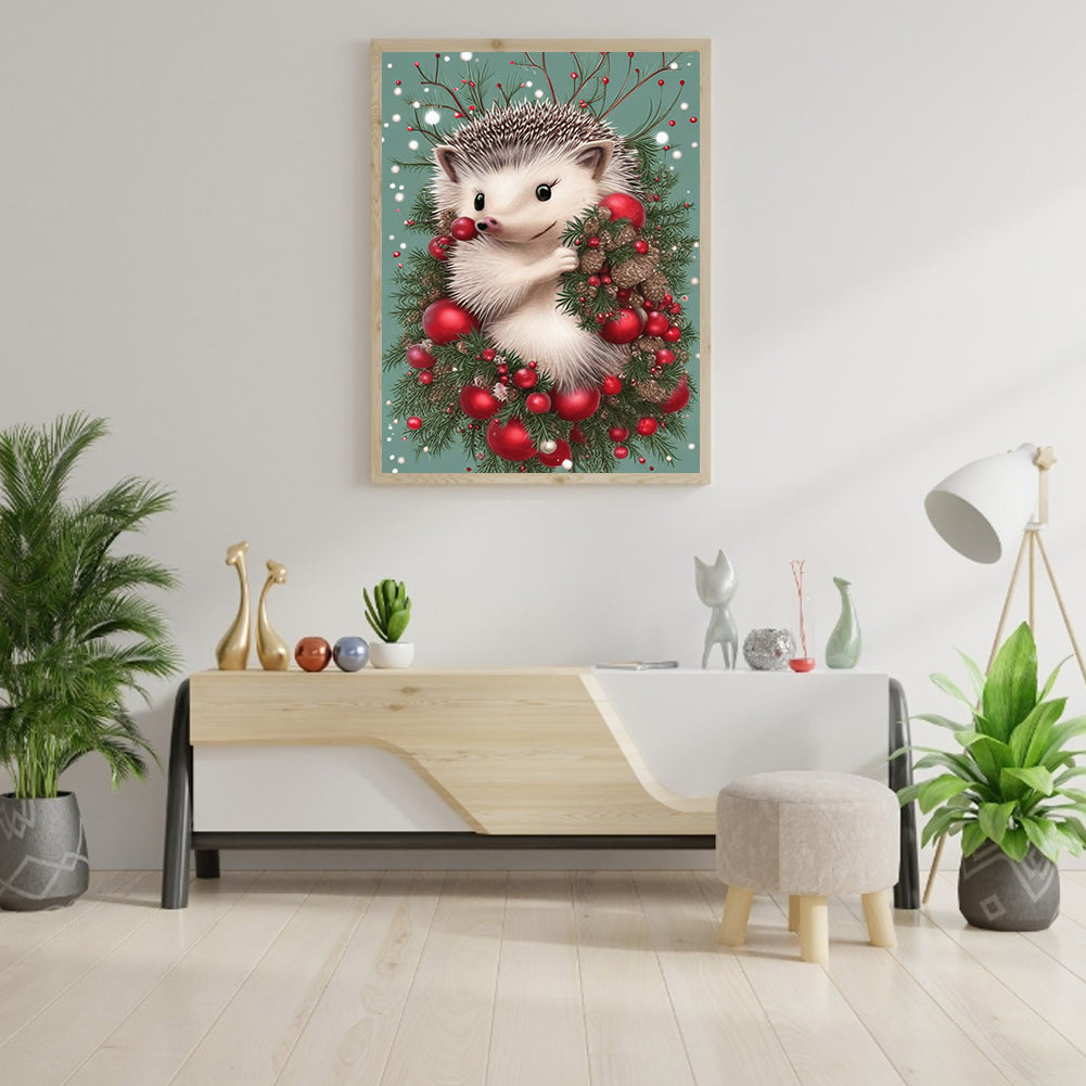 Hedgehog - Full Round Drill Diamond Painting 30*40CM