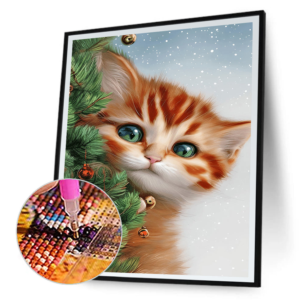 Little Yellow Cat - Full Round Drill Diamond Painting 30*40CM