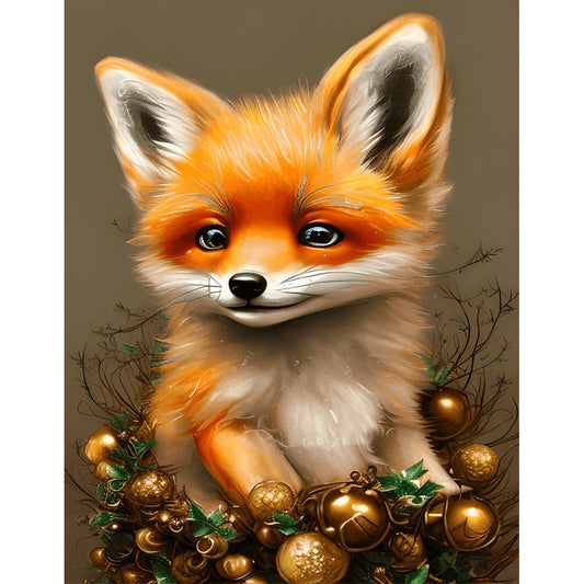 Little Fox - Full Round Drill Diamond Painting 30*40CM