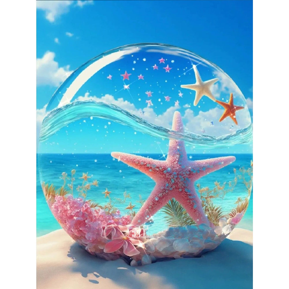 Beach Scenery - Full Round Drill Diamond Painting 30*40CM