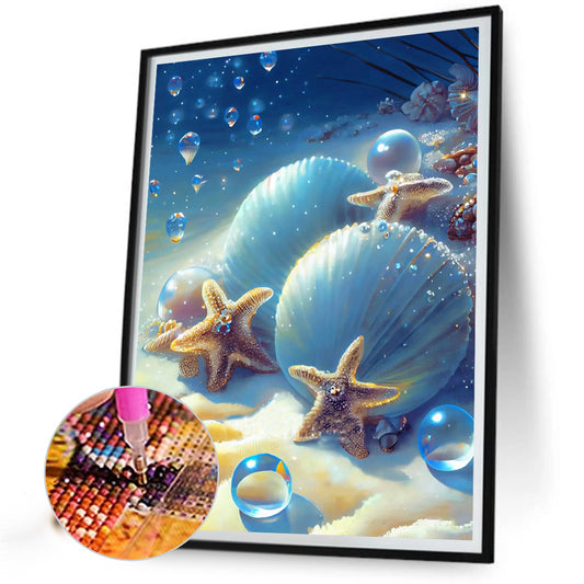 Beach Scenery - Full Round Drill Diamond Painting 30*40CM