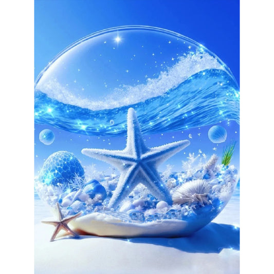 Beach Scenery - Full Round Drill Diamond Painting 30*40CM