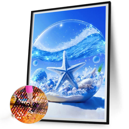 Beach Scenery - Full Round Drill Diamond Painting 30*40CM