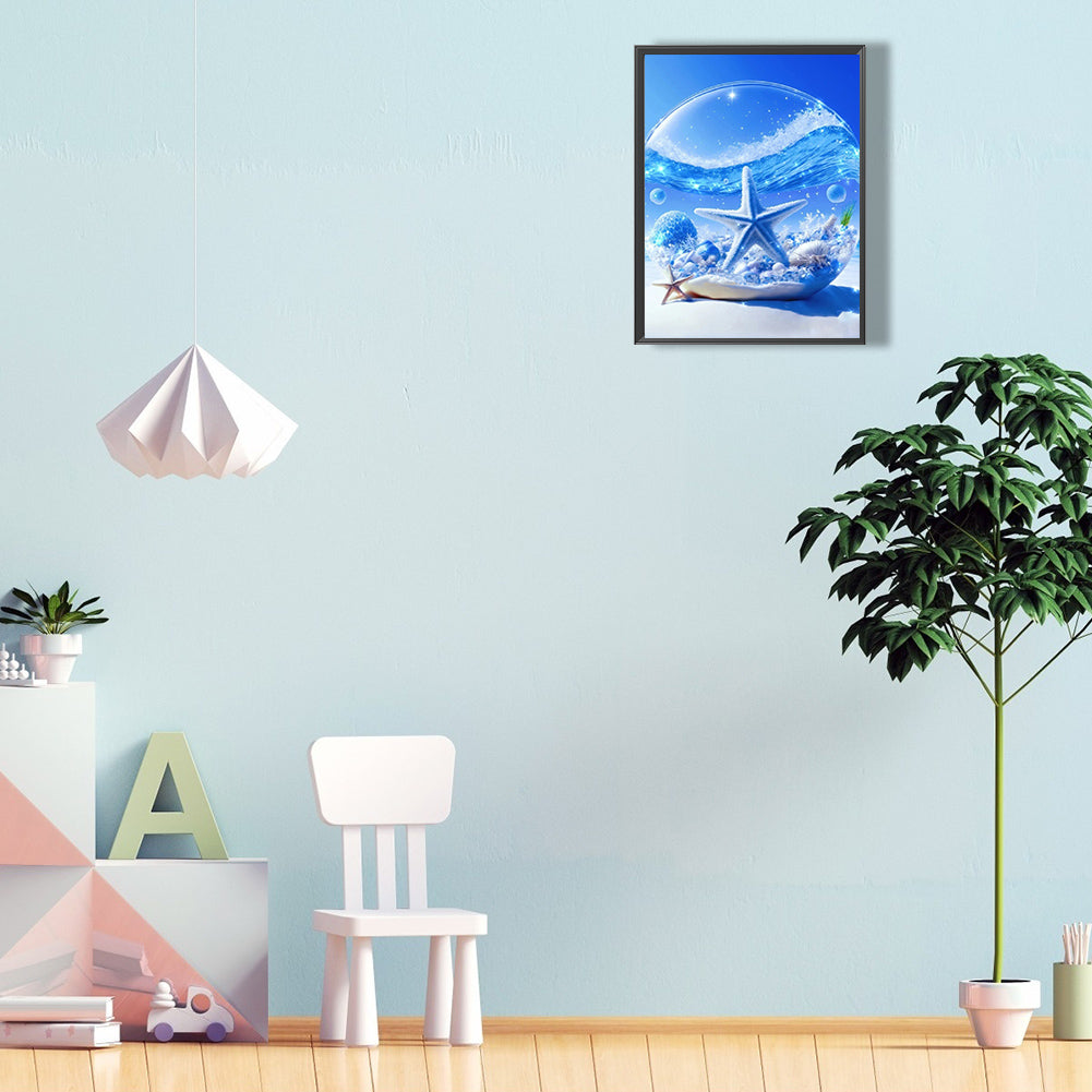 Beach Scenery - Full Round Drill Diamond Painting 30*40CM