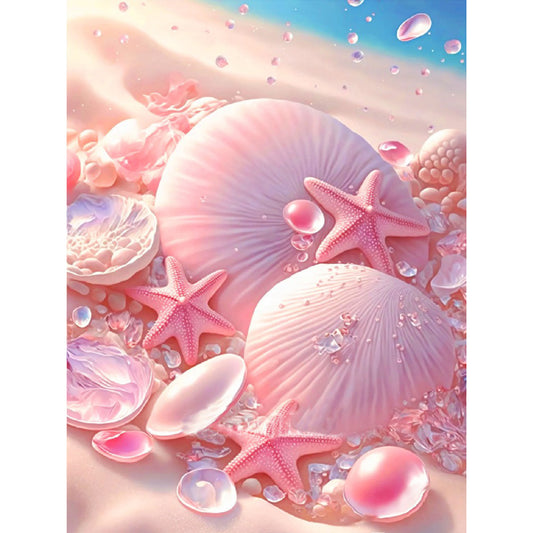 Beach Scenery - Full Round Drill Diamond Painting 30*40CM