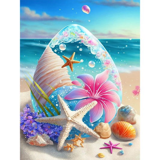 Beach Scenery - Full Round Drill Diamond Painting 30*40CM