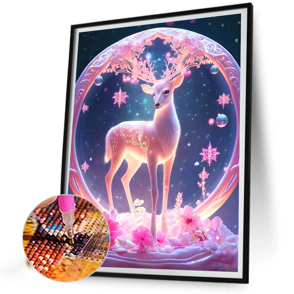 Fantasy Elk - Full Round Drill Diamond Painting 30*40CM