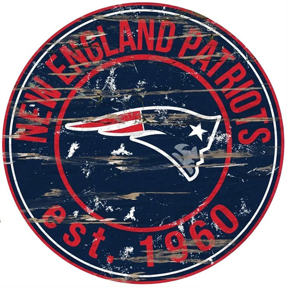 New England Patriots Football Team - Full Round Drill Diamond Painting 30*30CM