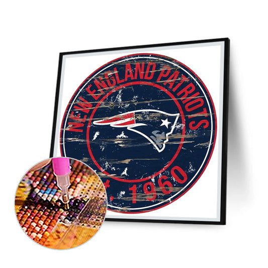 New England Patriots Football Team - Full Round Drill Diamond Painting 30*30CM