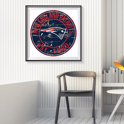 New England Patriots Football Team - Full Round Drill Diamond Painting 30*30CM
