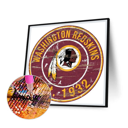 Washington Commanders American Football Team Soccer Team - Full Round Drill Diamond Painting 30*30CM