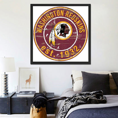 Washington Commanders American Football Team Soccer Team - Full Round Drill Diamond Painting 30*30CM