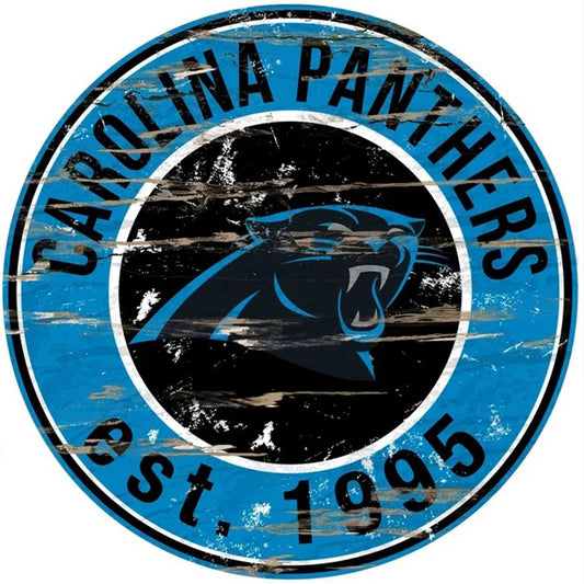 Carolina Panthers - Full Round Drill Diamond Painting 30*30CM