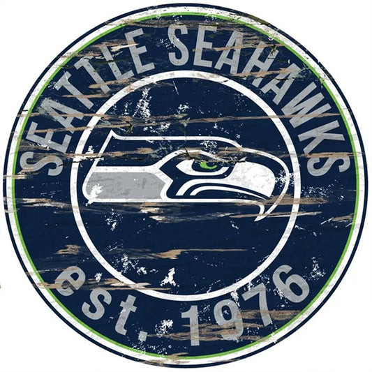 Seattle Seahawks Football Team - Full Round Drill Diamond Painting 30*30CM