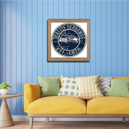 Seattle Seahawks Football Team - Full Round Drill Diamond Painting 30*30CM