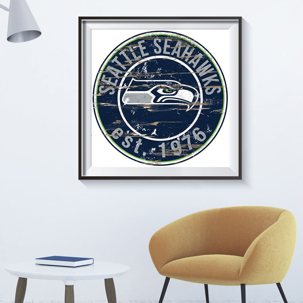 Seattle Seahawks Football Team - Full Round Drill Diamond Painting 30*30CM