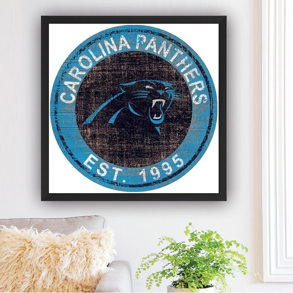 Carolina Panthers - Full Round Drill Diamond Painting 30*30CM