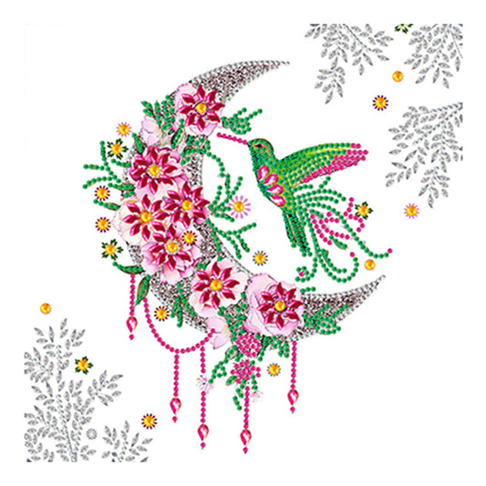 Moon Hummingbird - Special Shaped Drill Diamond Painting 30*30CM