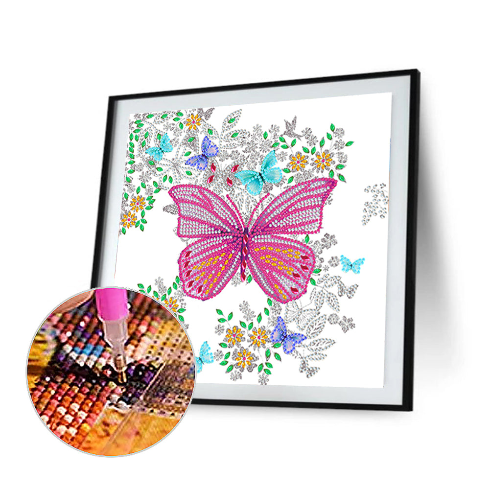 Butterfly - Special Shaped Drill Diamond Painting 30*30CM