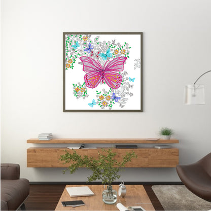 Butterfly - Special Shaped Drill Diamond Painting 30*30CM