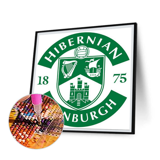 Hibernian Football Club - Full Round Drill Diamond Painting 40*40CM