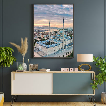 Fatih Mosque - Full Round Drill Diamond Painting 30*40CM