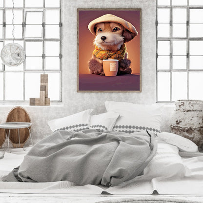 Cartoon Puppy - Full Round Drill Diamond Painting 30*40CM