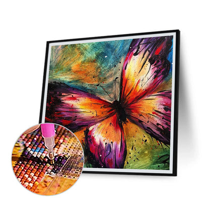 Vivid Butterfly - Full Round Drill Diamond Painting 40*40CM