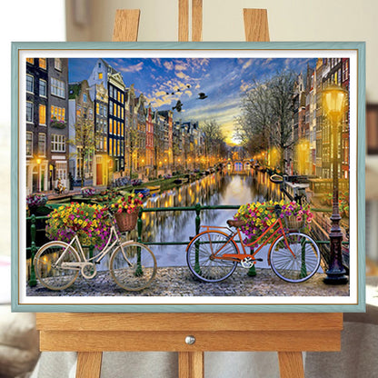 Amsterdam Landscape - Full Round Drill Diamond Painting 40*30CM