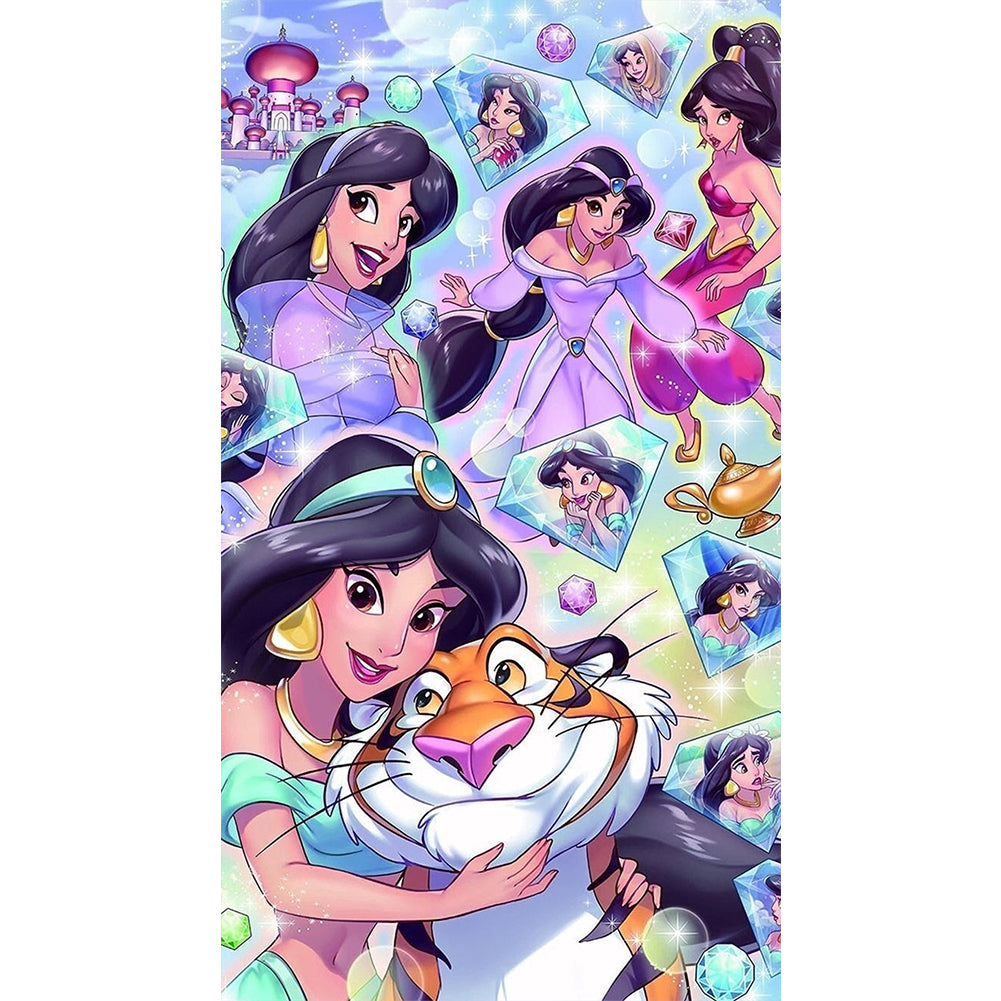 Disney Princess Jasmine - Full Round Drill Diamond Painting 40*60CM