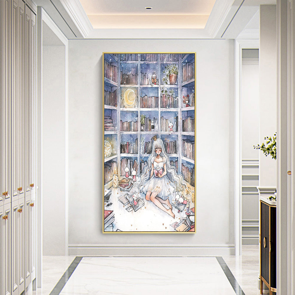 Cartoon Girl - Full Round Drill Diamond Painting 40*60CM