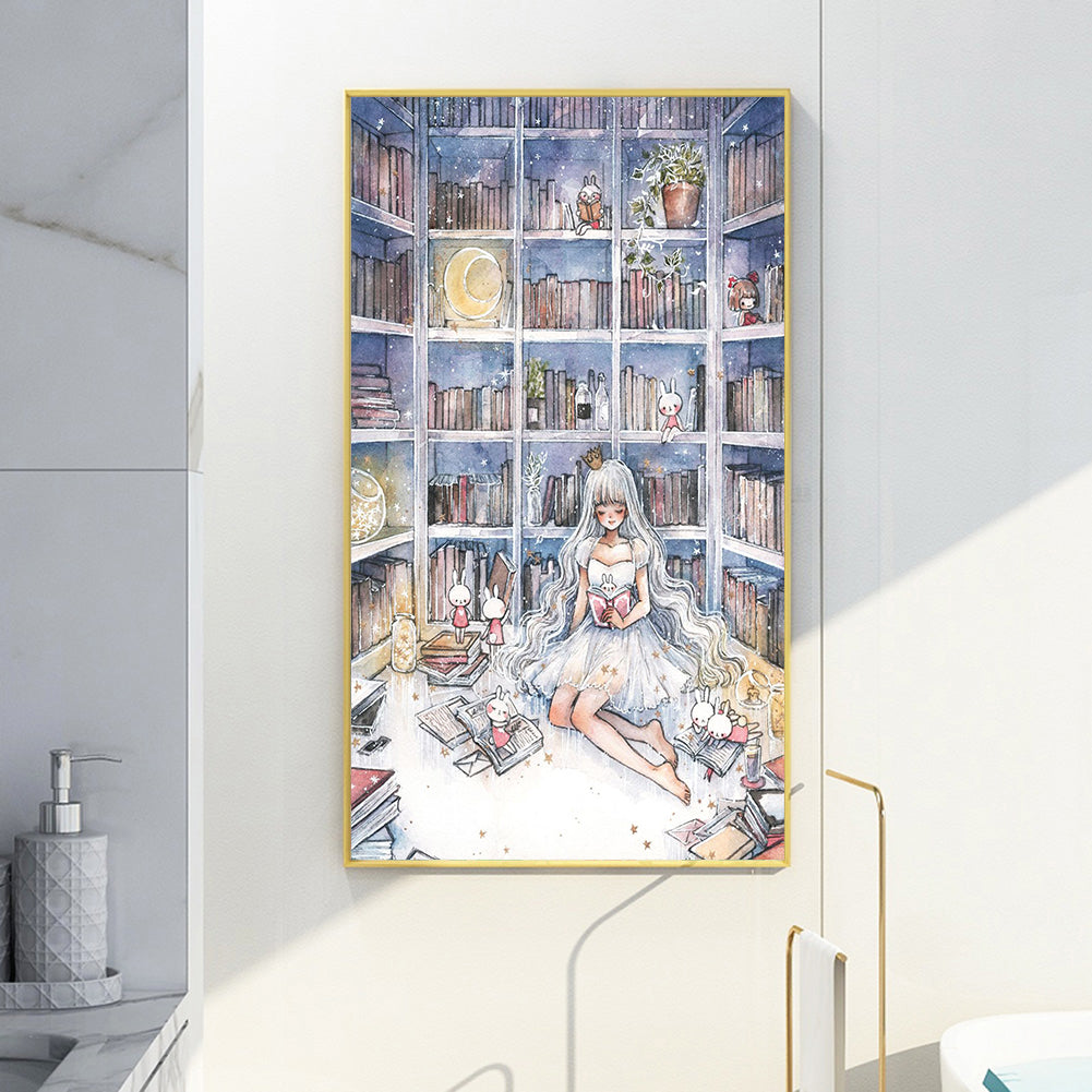 Cartoon Girl - Full Round Drill Diamond Painting 40*60CM