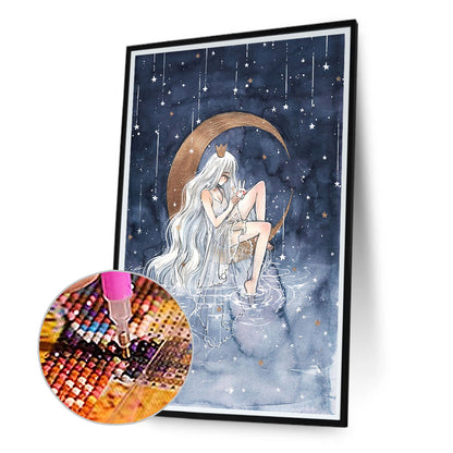 Cartoon Girl - Full Round Drill Diamond Painting 40*60CM