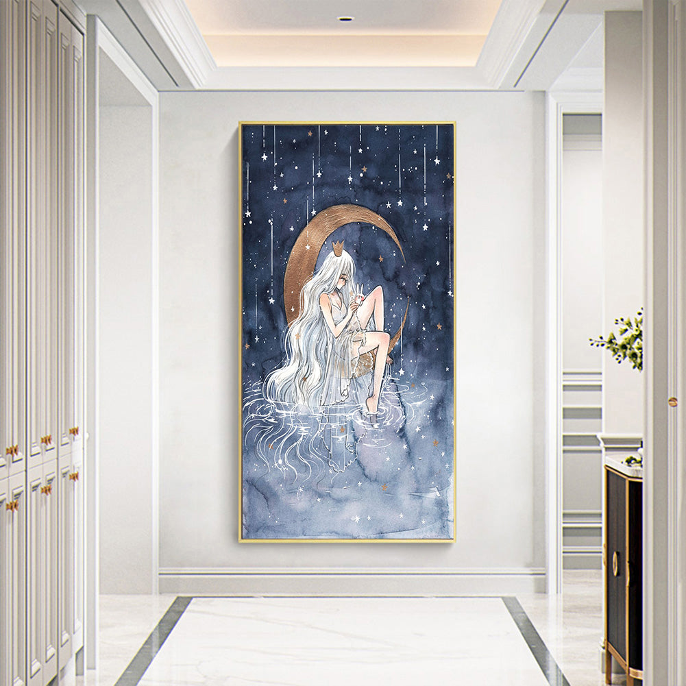 Cartoon Girl - Full Round Drill Diamond Painting 40*60CM