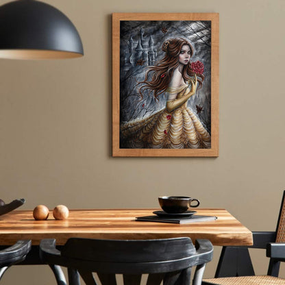 Girl - Full Round Drill Diamond Painting 30*40CM