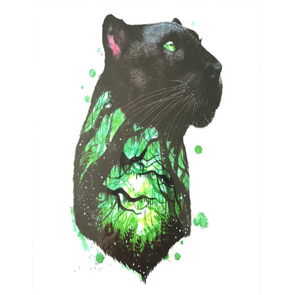 Forest Black Cat - Full Round Drill Diamond Painting 30*40CM