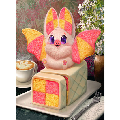 Dessert Bat - Full Round Drill Diamond Painting 30*40CM