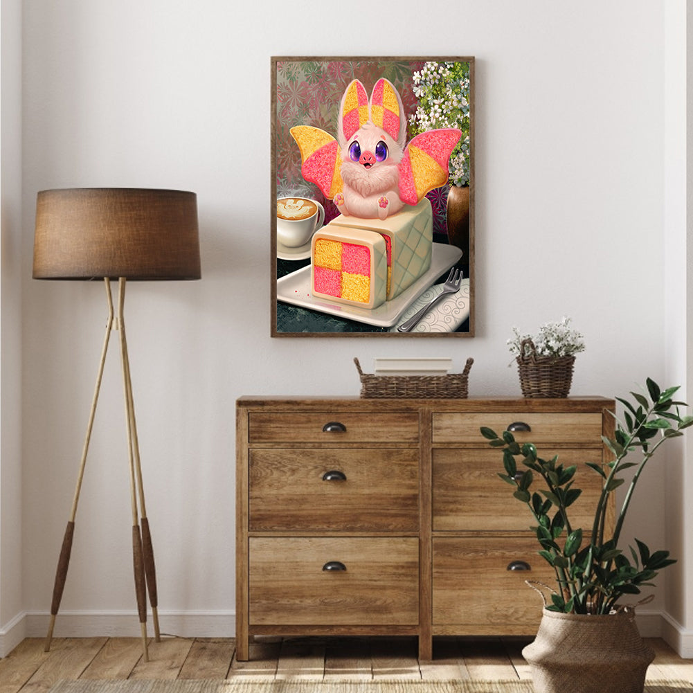 Dessert Bat - Full Round Drill Diamond Painting 30*40CM