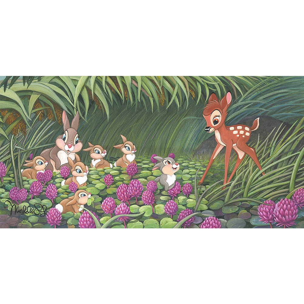 Disney Animation Bambi - Full Round Drill Diamond Painting 50*30CM