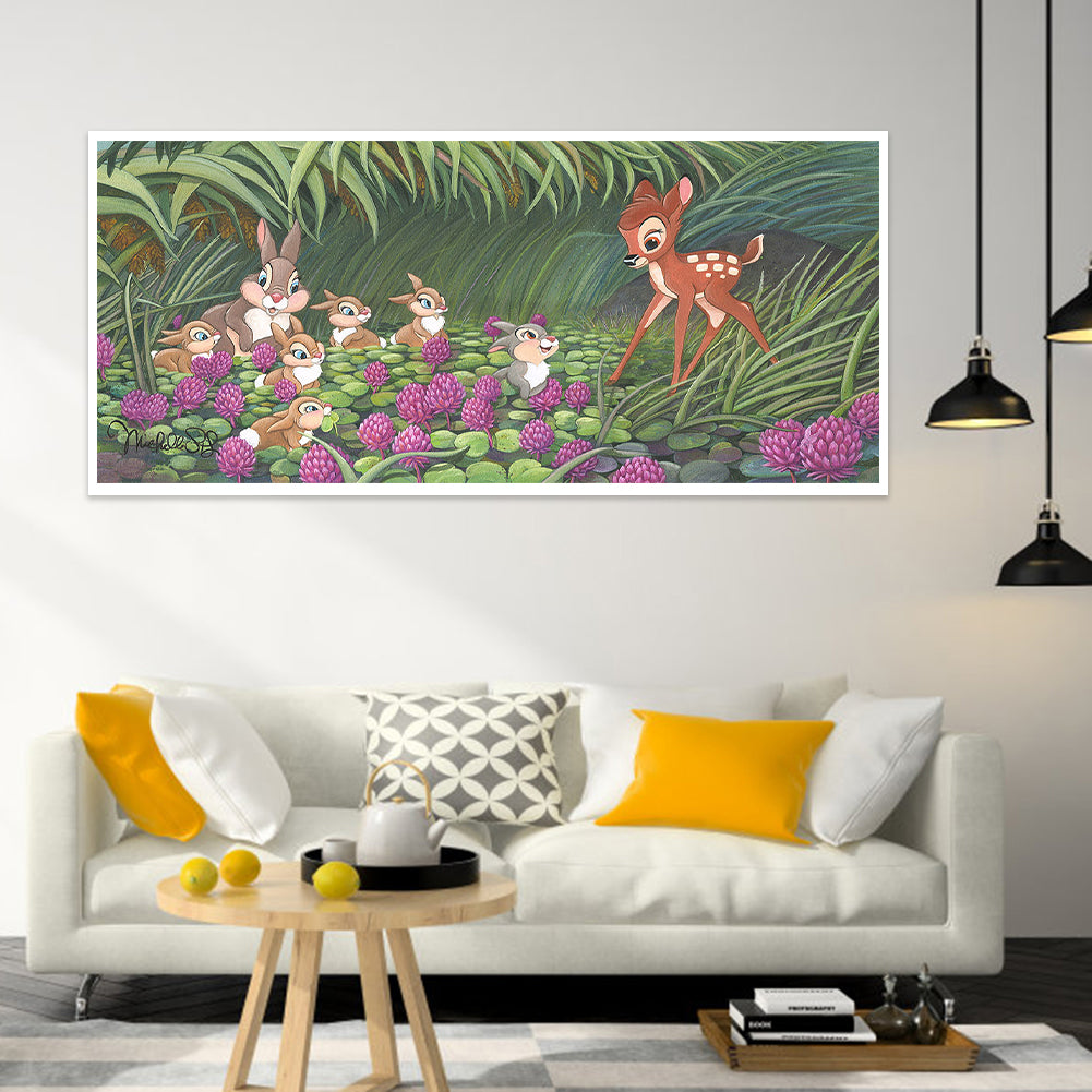 Disney Animation Bambi - Full Round Drill Diamond Painting 50*30CM