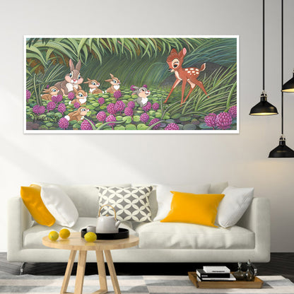 Disney Animation Bambi - Full Round Drill Diamond Painting 50*30CM