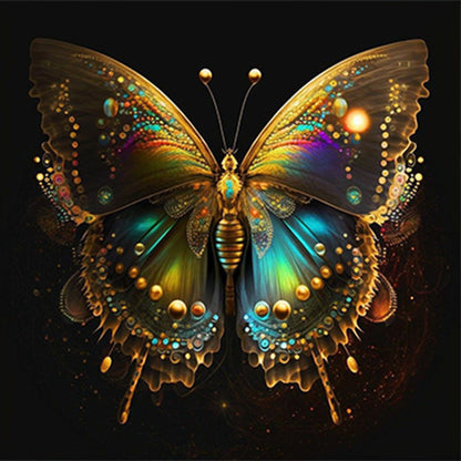 Glorious Butterfly - Full Round Drill Diamond Painting 30*30CM