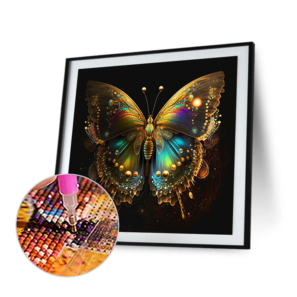 Glorious Butterfly - Full Round Drill Diamond Painting 30*30CM