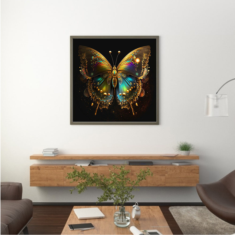 Glorious Butterfly - Full Round Drill Diamond Painting 30*30CM