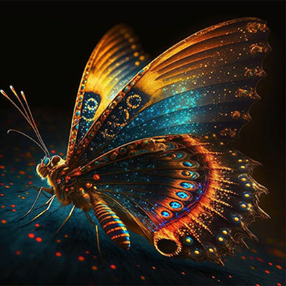 Glorious Butterfly - Full Round Drill Diamond Painting 30*30CM