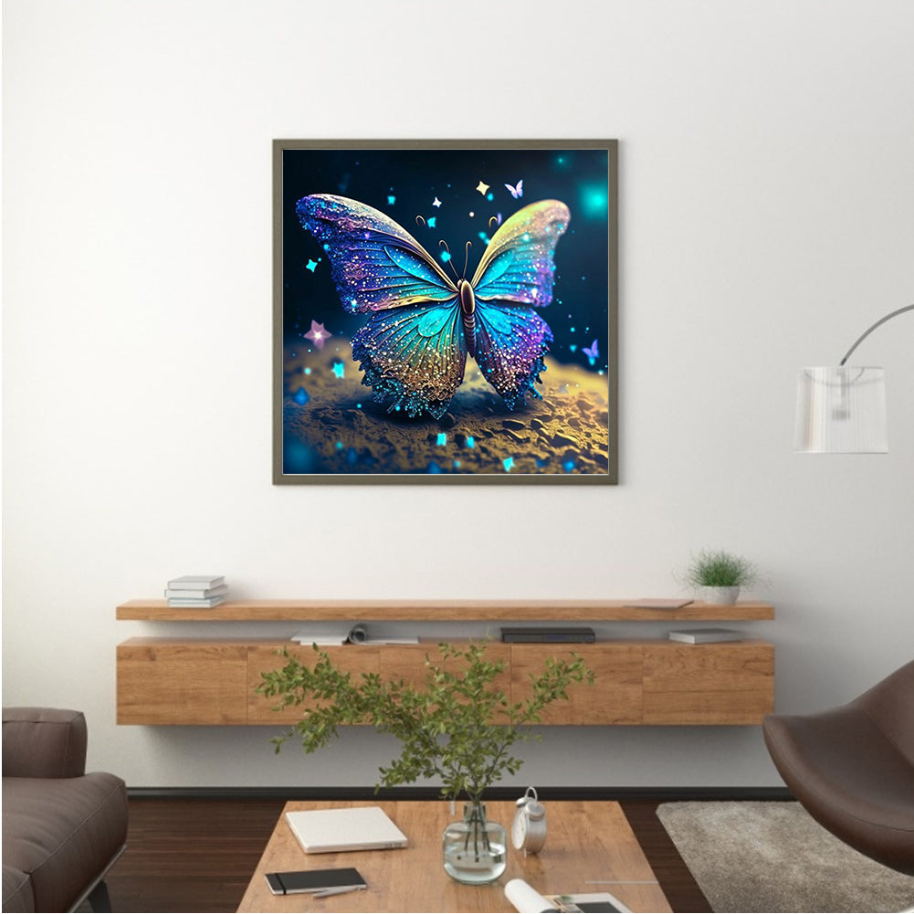 Glorious Butterfly - Full Round Drill Diamond Painting 30*30CM