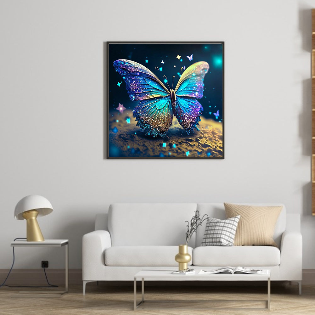 Glorious Butterfly - Full Round Drill Diamond Painting 30*30CM