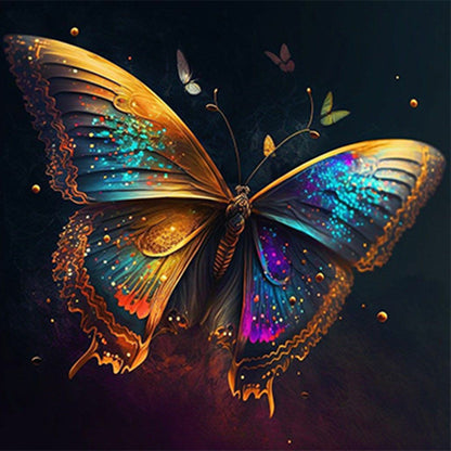 Glorious Butterfly - Full Round Drill Diamond Painting 30*30CM