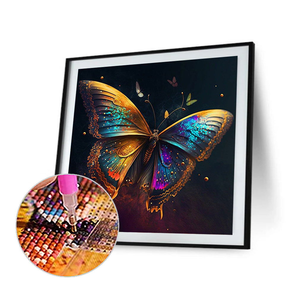 Glorious Butterfly - Full Round Drill Diamond Painting 30*30CM