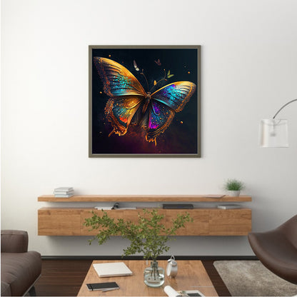 Glorious Butterfly - Full Round Drill Diamond Painting 30*30CM